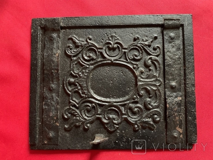 Antique Cast Iron Bas-Relief Door Interior Decoration Europe, photo number 3