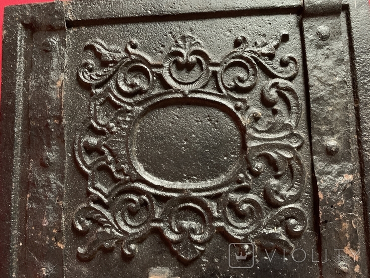 Antique Cast Iron Bas-Relief Door Interior Decoration Europe, photo number 4