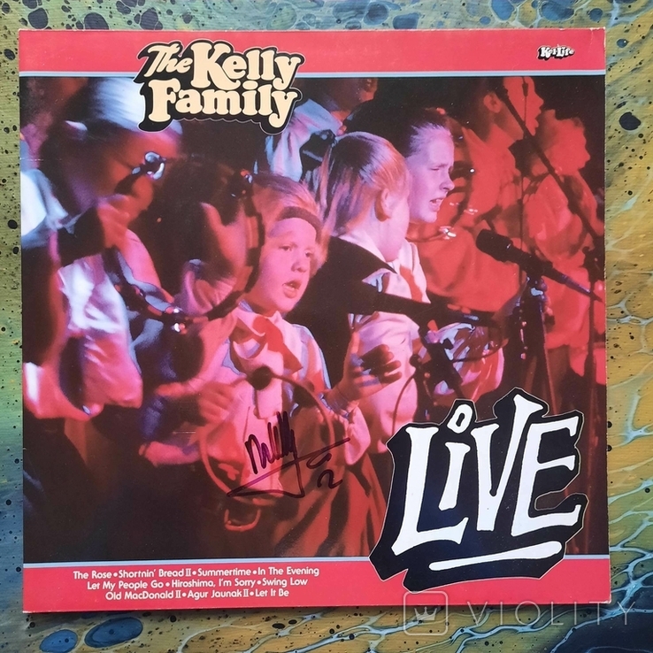 Автограф The Kelly Family / Live // 1988 // Germany / Vinyl / LP / Album / Gatefold, photo number 6