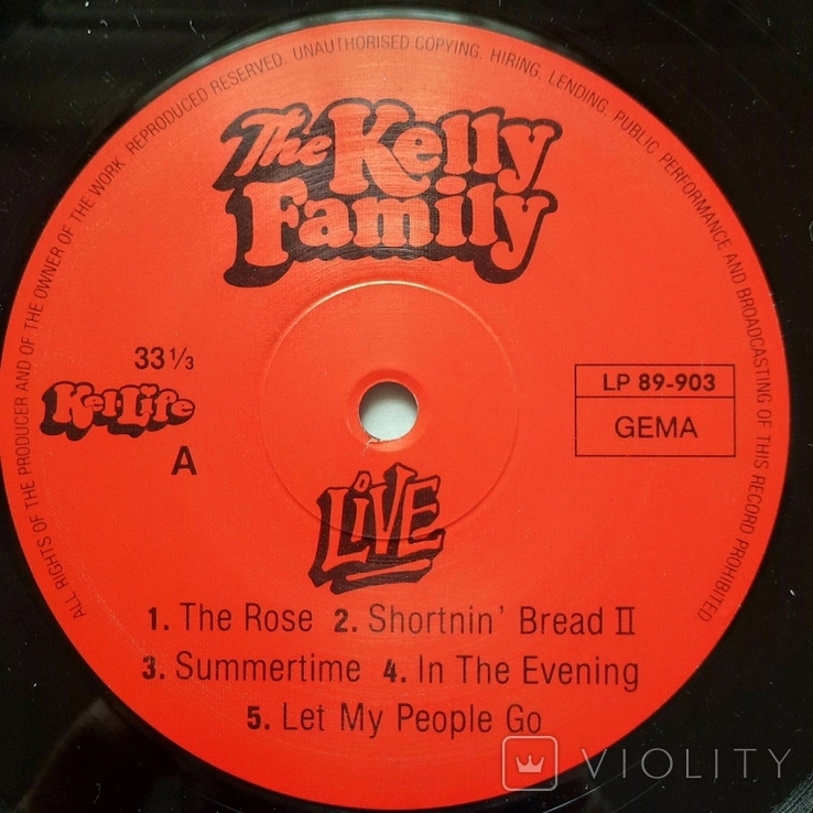 Автограф The Kelly Family / Live // 1988 // Germany / Vinyl / LP / Album / Gatefold, photo number 12