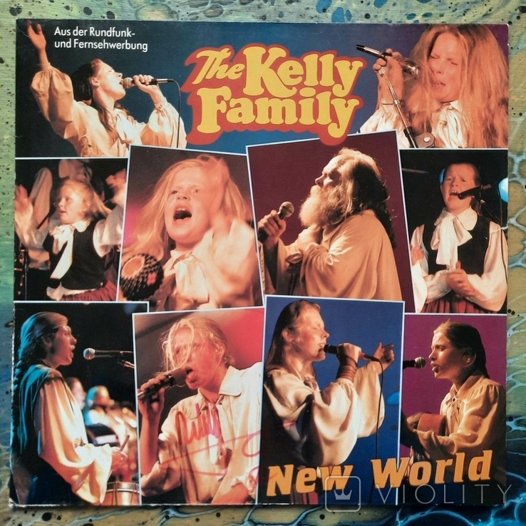 Автограф / The Kelly Family / New World // 1990 // Germany / Vinyl / LP / Album, фото №3