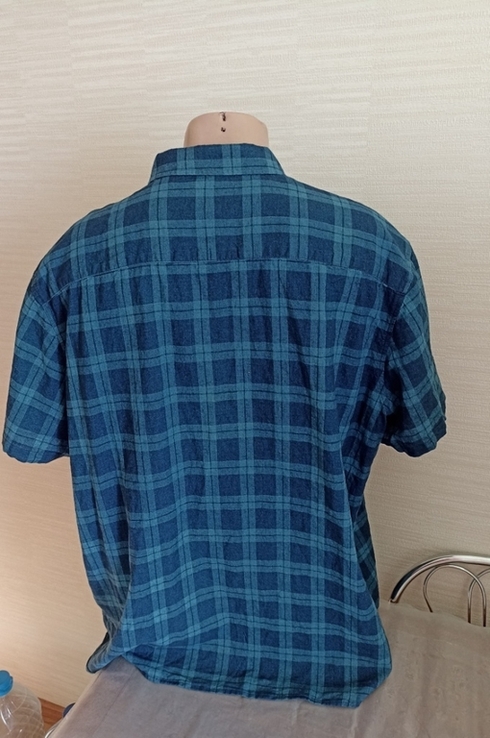 FF Льняная + хлопок Стильная мужская рубашка короткий рукав 3 XL, фото №5