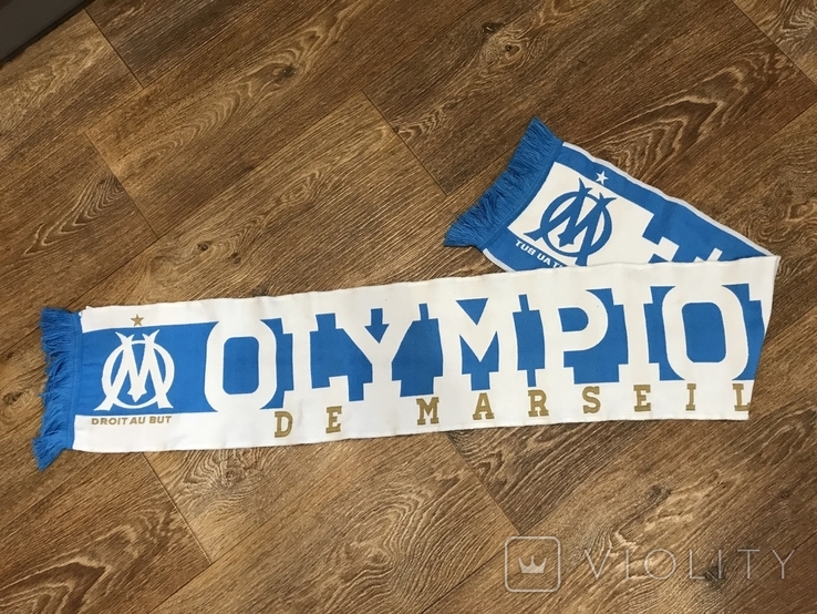Шарф FC OLYMPIQUE MARSEILLE (Олимпик Марсель), Франция., photo number 3