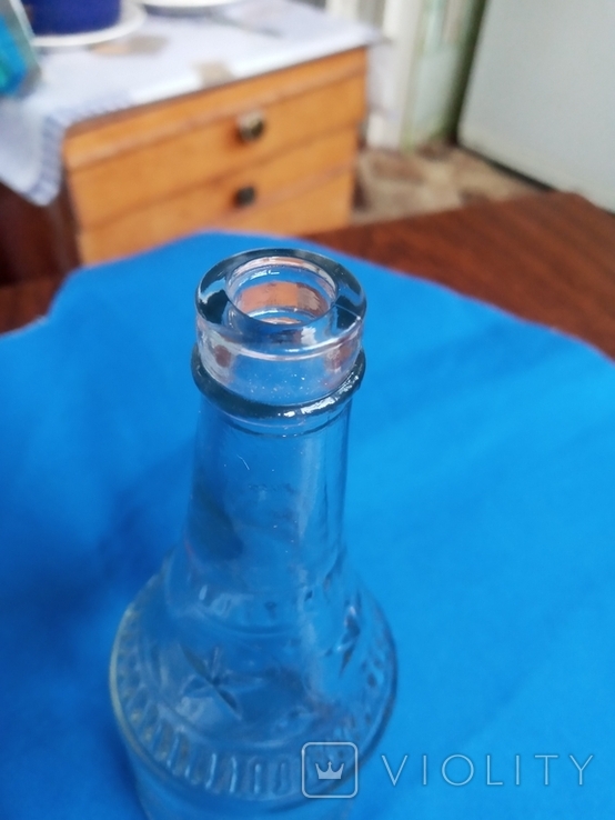 Пляшка 0,25 склянки 4 зірки (коньяк?)., фото №6