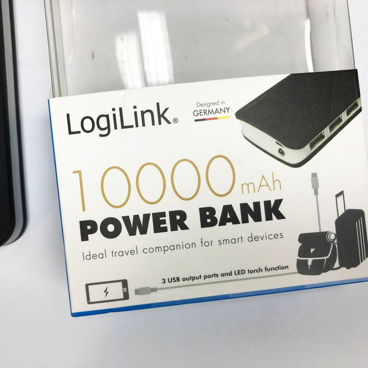 Power Bank Logilink PA0145, Fast Charge, 2,4A, 10000 mAh. Цвет: черный, фото №3