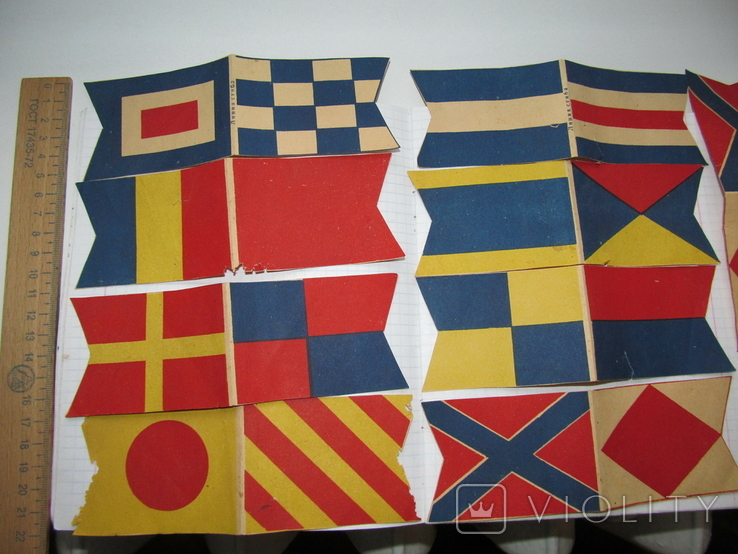 Flags No. 2. Christmas decorations of the early 60s.