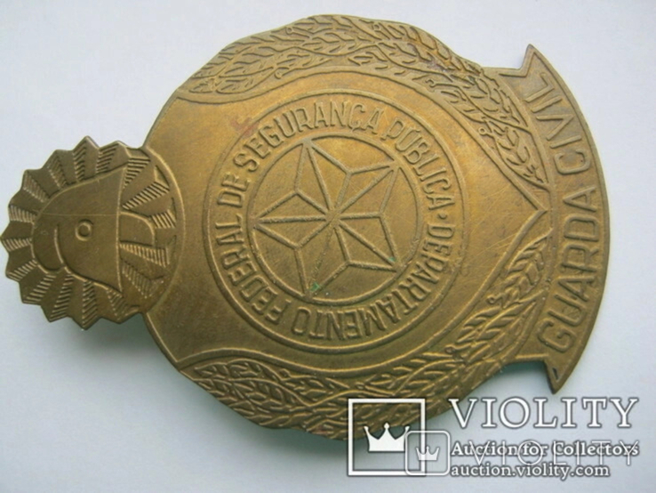 Brazil - Port (railway) police and gendarmerie (token) badge on the chest, photo number 7
