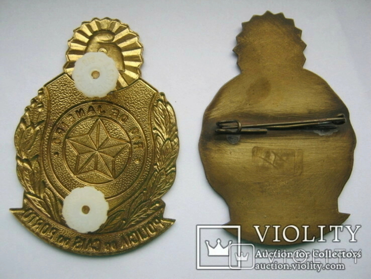 Brazil - Port (railway) police and gendarmerie (token) badge on the chest, photo number 8