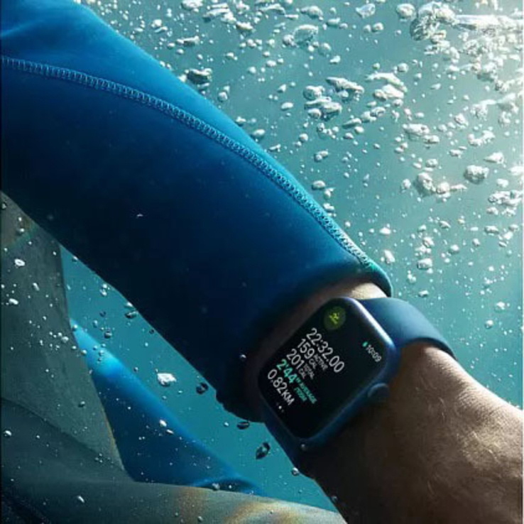 Smart Watch T80S, два браслета, температура тела, давление, оксиметр. Цвет: синий, фото №5