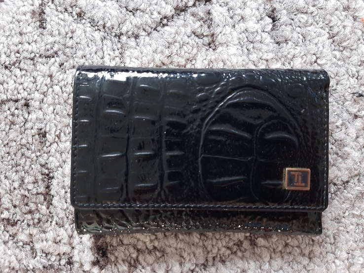 Женский кожаный кошелек Bretton (черный), фото №2