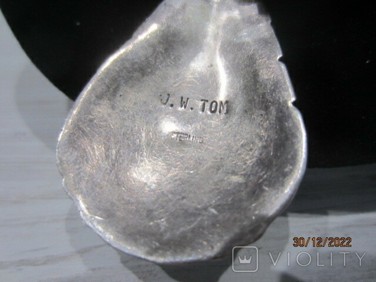 J. W. Tom Navajo срібло 925 натуральна бірюза, photo number 8