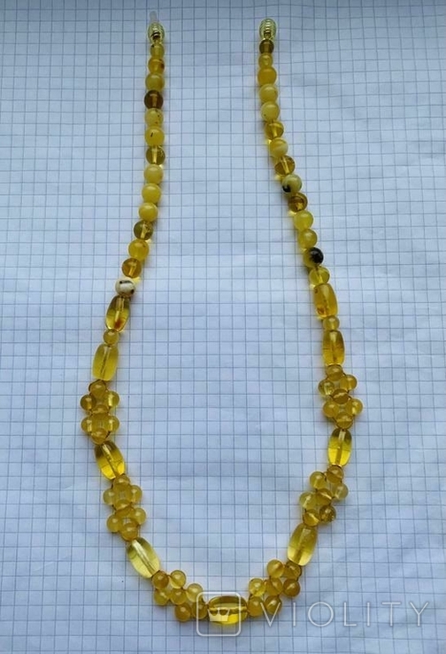 Natural amber. Necklace., photo number 5