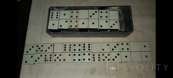 Dominoes of the USSR. Incomplete set. There are add. Pebbles. But no 2-2, photo number 2