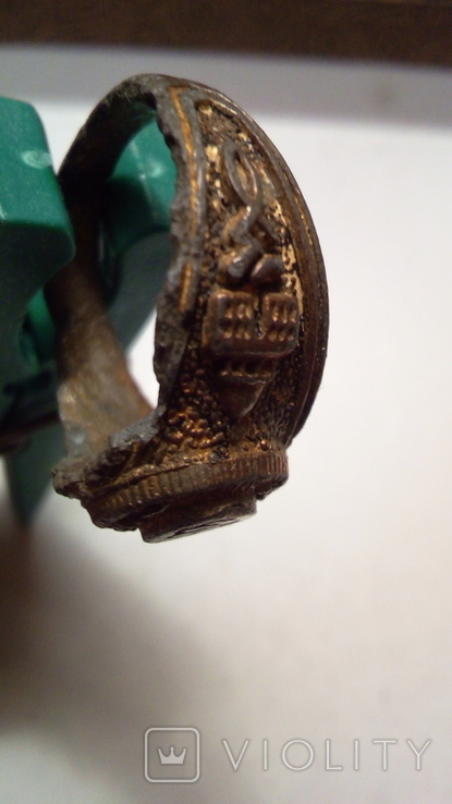 Візантійська каблучка з остатками позолоти, фото №6
