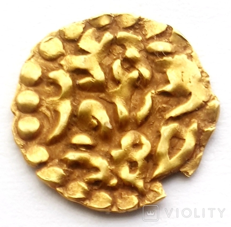 Золотая монета. Купанг Алауддин аль-Кахар. Суматра. Индонезия. 1537-71 г, фото №8