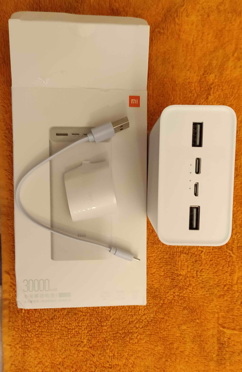 Повербанк Xiaomi 3 30000 mAh, 18 Вт. Quick сharge. White (PB3018ZM), фото №7