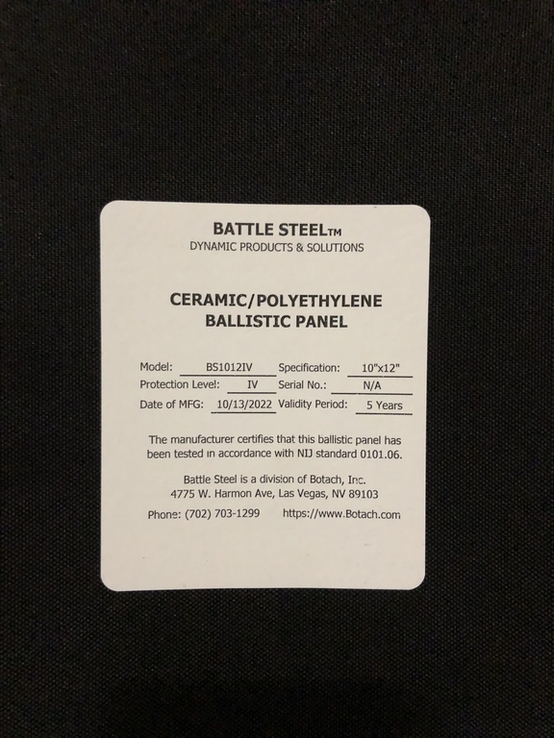 Броне плиты Battle steel 4 керамика, фото №4