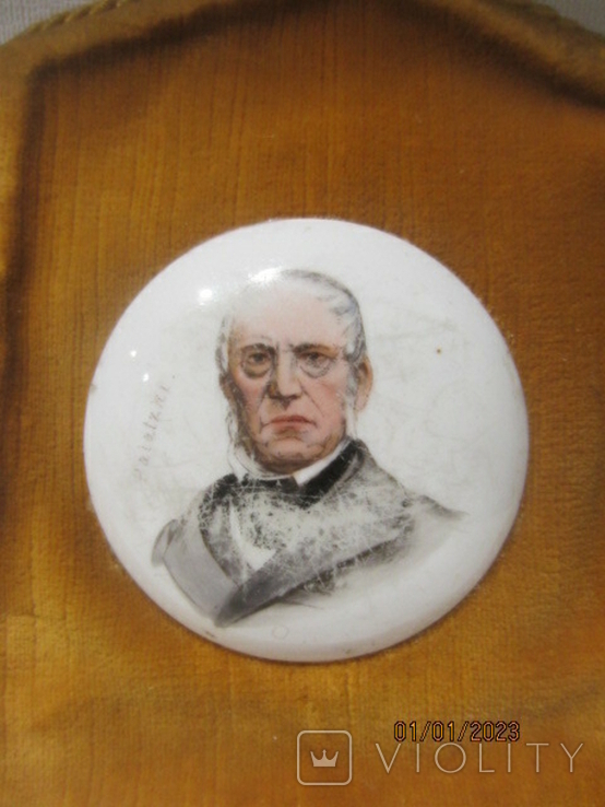 Portrait miniature, made on porcelain Frantyshek Palatsky, photo number 3