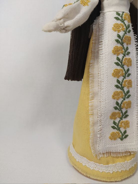 Лялька-мотанка оберіг з ручною вишивкою. Зроблено власноруч., фото №4