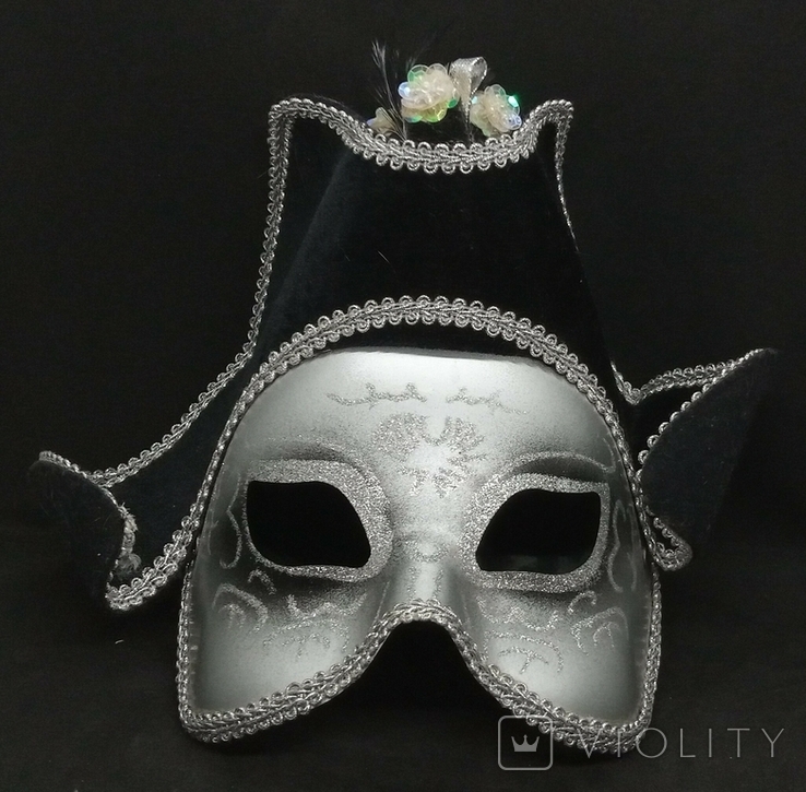 Венеціанська маска, карнавальна., фото №2