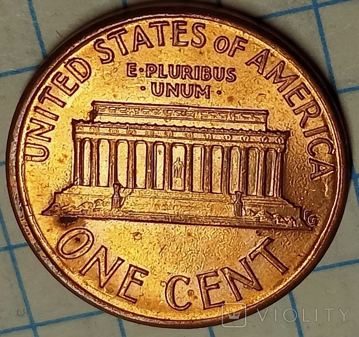США 1 цент 1989, фото №3