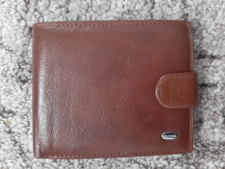 Мужской кожаный кошелек Hassion (коричневый), photo number 2