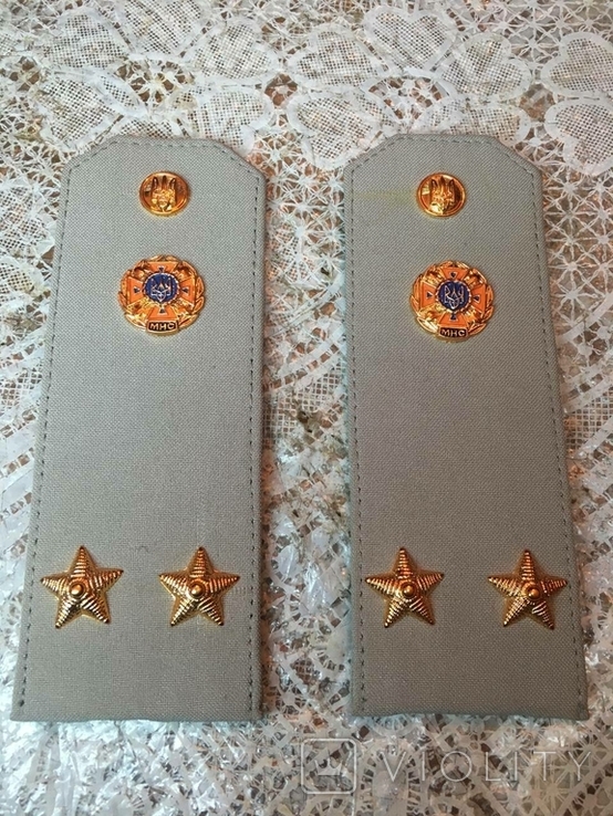 Shoulder straps of Lieutenant Colonel of the Ministry of Emergency Situations