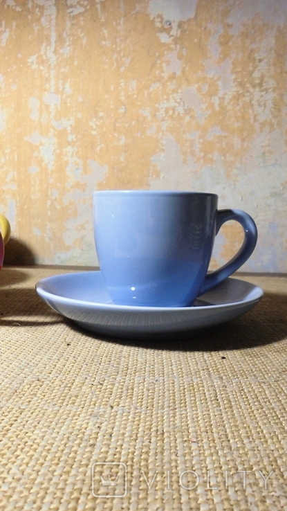 Кофейный сервиз 6 персон. Цвета радуги. S and T, фото №7