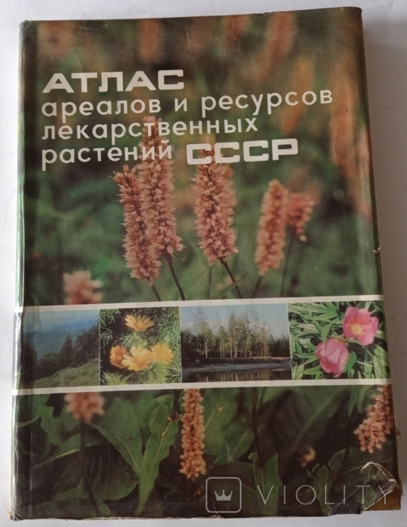 Atlas of Areas and Resources of Medicinal Plants of the USSR. 39 x 28.5 cm. 340 cm. 1976, photo number 2