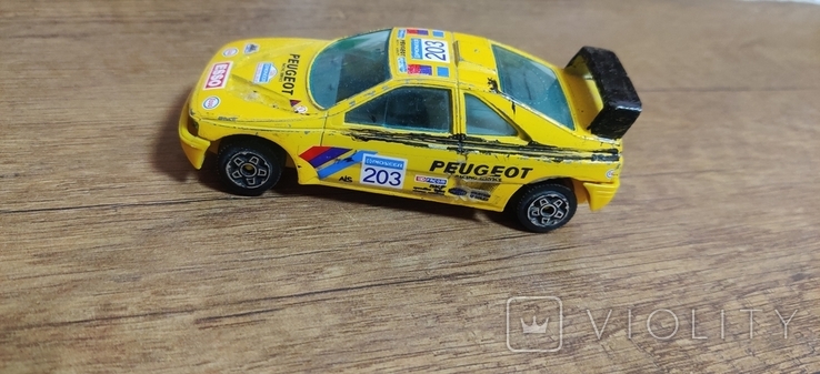Peugeot 405 Rallye 1/43 Burago – Jaune – Made In Italy – Collection (N6093)