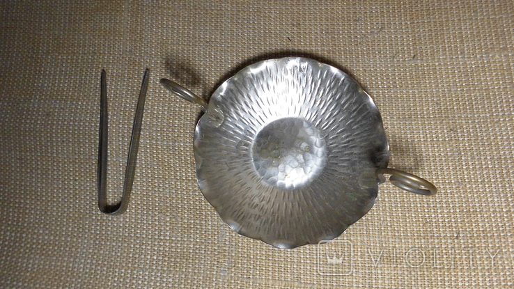 Старинный подсвечник серебрением + пинцетик WMF Германия, фото №5