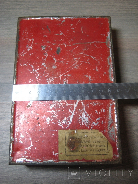 Жестяная коробка для лент для пишущих машинок. Фирма "STAR" , Англия - 20-е года ХХ века., фото №4