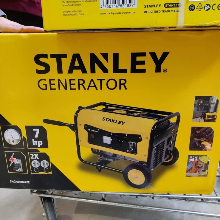 Бензиновий генератор Stanley SG 3100 W2900 ( Новий ), фото №3