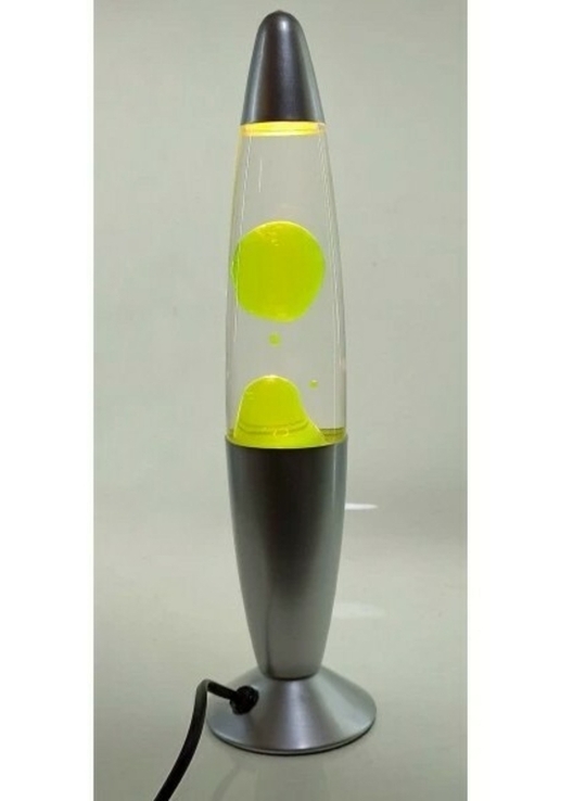 Светильник ночник Лава лампа 41 см желто зеленая, фото №2