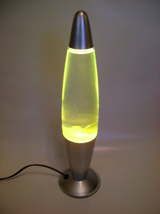 Светильник ночник Лава лампа 41 см желто зеленая, фото №5