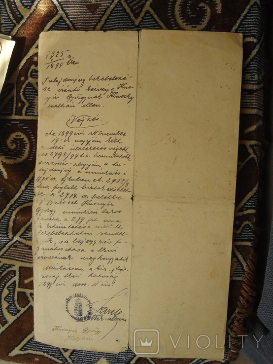 Закарпаття 1899 р Мукачево документ, photo number 2