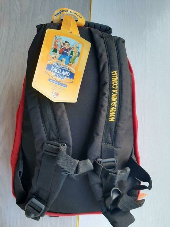 Дитячий рюкзак Bagland (червоно-жовтий), photo number 7