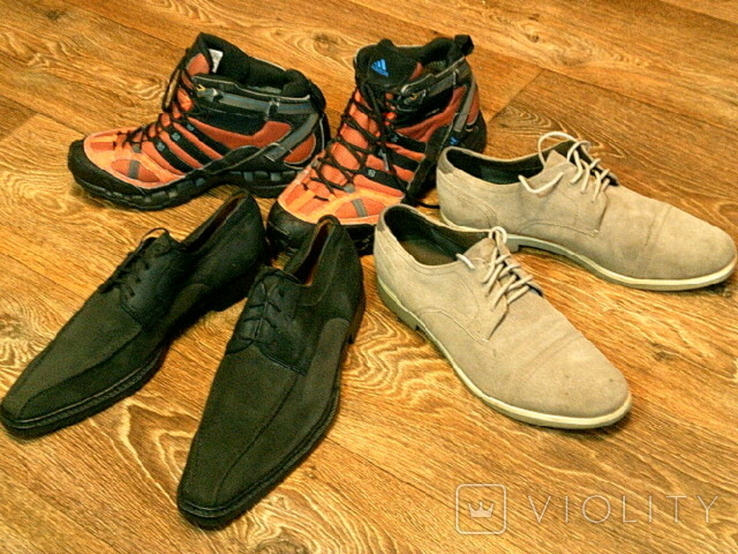Adidas Massimo Emporio (Іспанія) Geox - фірмові шкіряні туфлі кроси топи р.44, фото №4