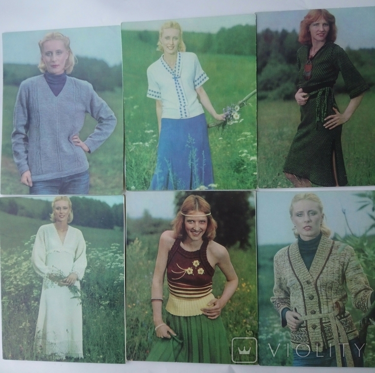 Magic ball, a set of postcards 15pcs, complete. 1981. Knitting schemes., photo number 4