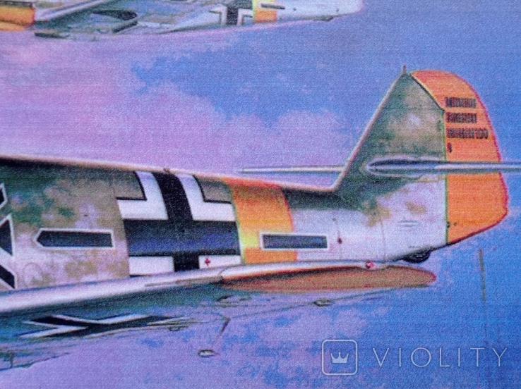 Collectible plaque - poster in vintage style "German aircraft of the 2nd World War", photo number 5