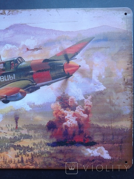 Collectible plaque - poster in vintage style "Soviet plane Chapaevtsy", photo number 7