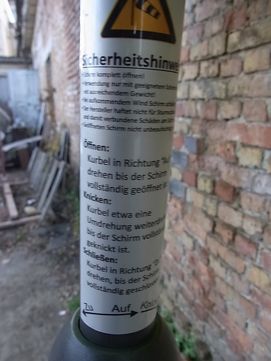 Парасоля - зонтик SCHNEIDER 210x130 cm з Німеччини, numer zdjęcia 8