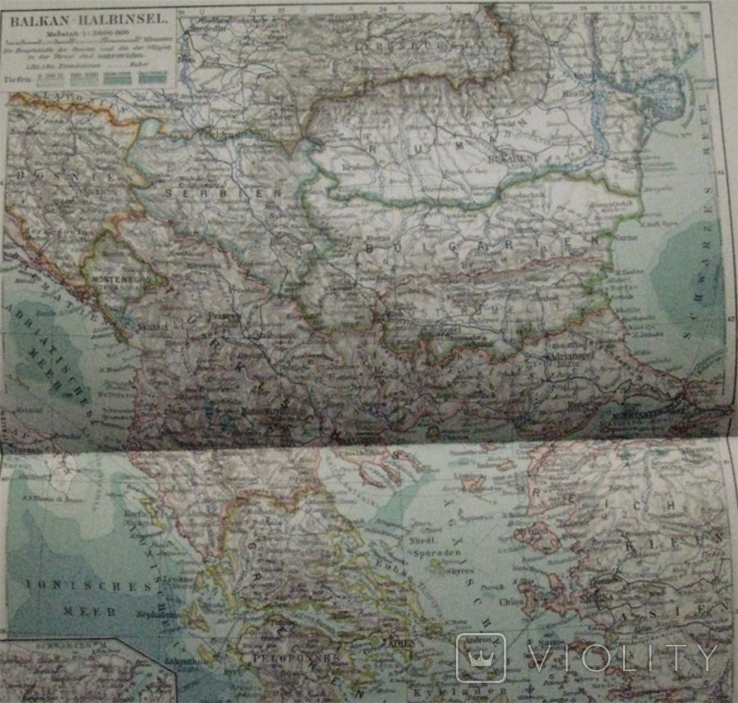 Балканы, Бессарабия, г. Константинополь, 244х 305 мм,1910-е гг, нем. язык