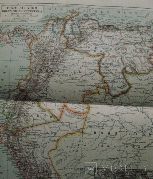 Перу, Эквадор..., 244х 305 мм,1910-е гг, нем. язык