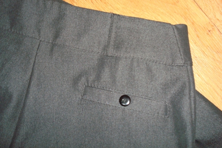 Красивые брюки женские прямые средняя посадка т. серые меланж, фото №10