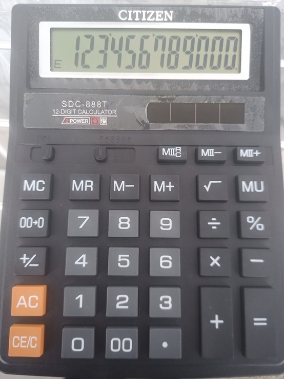 Калькулятор CITIZEN SDC-888T, photo number 2