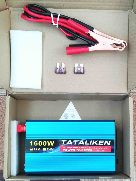 Инвертор 1600 Wt Tataliken. Чистый синус (для котла и тд). 12V-220V. Блиц., фото №2