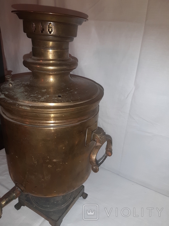 Samovar Tula, the Batashev brothers, produced before 1900, photo number 4