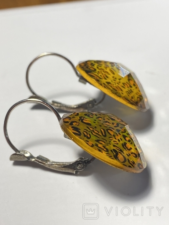 Round Tiger Earrings, photo number 5