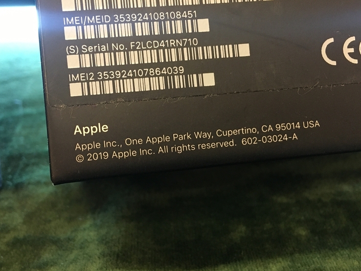 Коробок от телефона Apple iPhone 11 Pro Max Gold 256 gb model A2218, numer zdjęcia 6